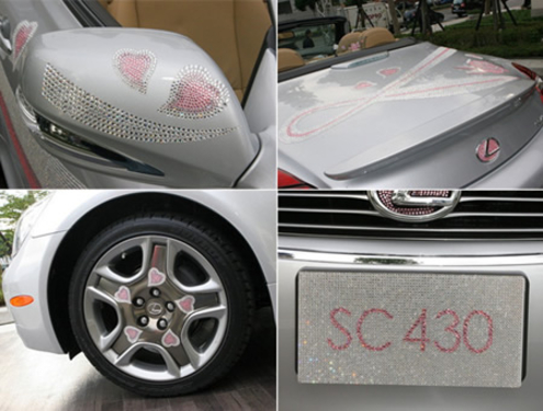 售价209万元 镶嵌水晶的雷克萨斯SC430 