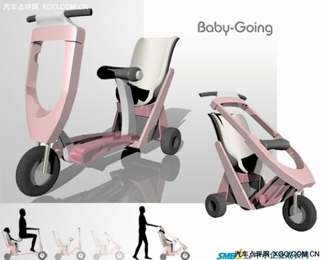 Baby-Going: 可以当婴儿推车的电动车