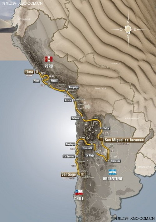 探险8000km 2013达喀尔赛事1月5日呈现