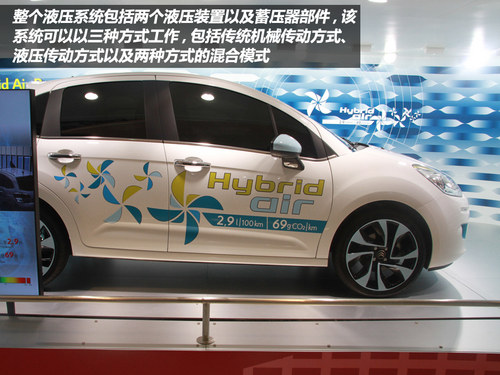 2013上海车展 PSA展示压缩空气动力汽车
