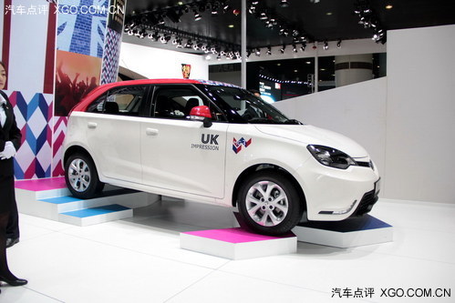 2013广州车展 上汽新款MG3正式登台亮相