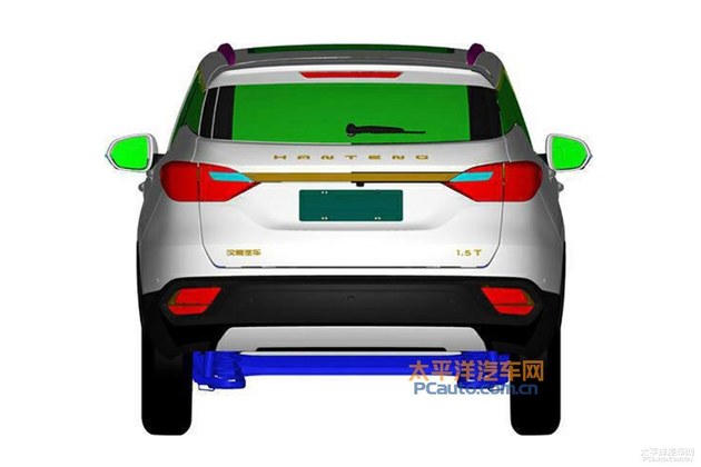 曝汉腾新紧凑型SUV专利图 2017年发布