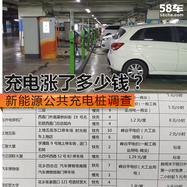 充电涨了多少钱？新能源公共充电桩调查