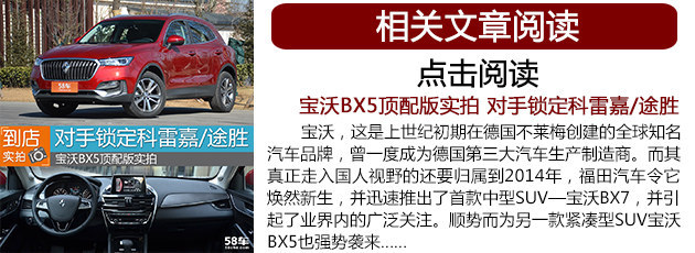 宝沃BX5-3月24上市 预售17万起（参配）