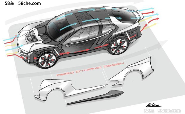 2017上海车展 观致Model K-EV预告图