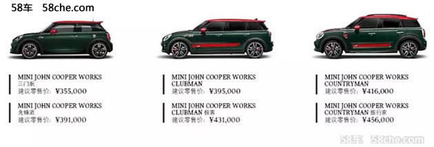 2017上海车展：MINI JCW全车系35.5万起