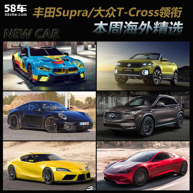 丰田Supra/大众T-Cross领衔一周海外新车