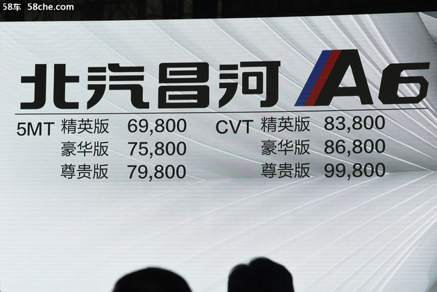 北汽昌河A6正式上市 售价6.98-9.98万元