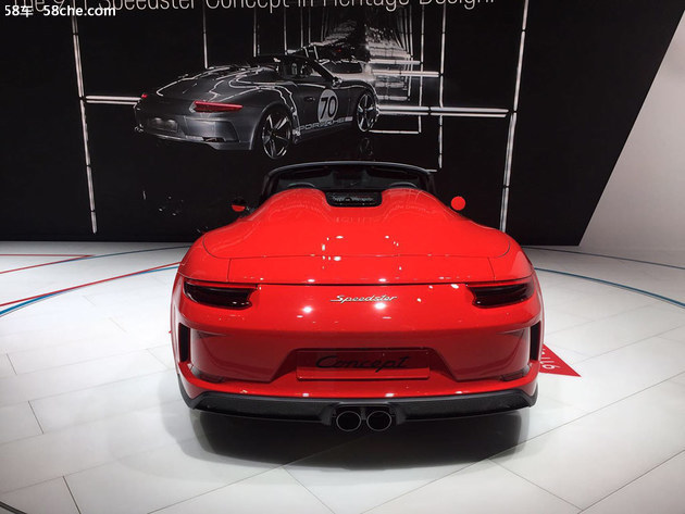 2018巴黎车展 保时捷911 Speedster Concept