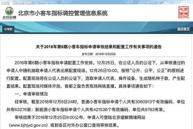 北京新能源车申请人超42万 8年等一指标