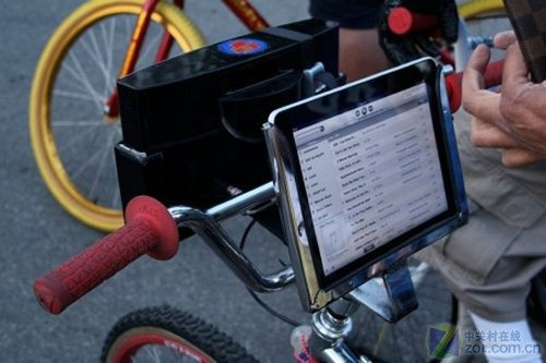 导航听歌都方便 iPad专用自行车支架