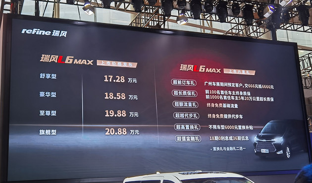 2020广州车展 江淮瑞风L6 MAX实拍体验