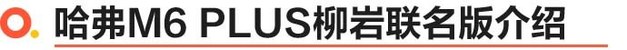 哈弗M6 PLUS柳岩联名版上市 售价7.99-8.99万元