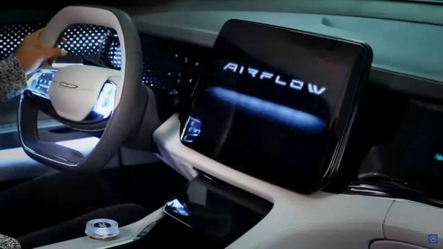 克莱斯勒Airflow EV 内饰沿用概念车设计