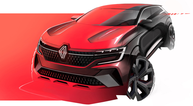 雷诺全新SUV设计草图 3月8日将全球首发