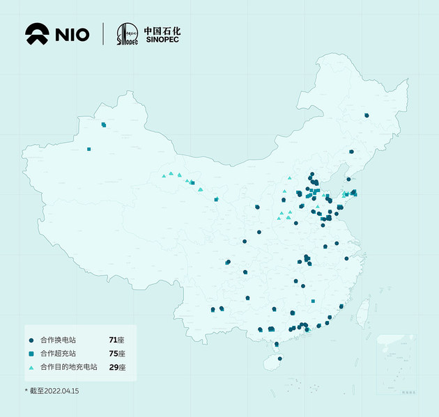 蔚来与中国石化合作一周年 共建175座充换电站