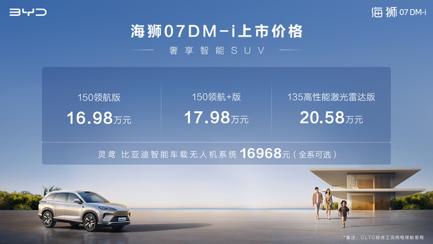 理想L6的竞争者 迪海狮07DM-i 正式上市