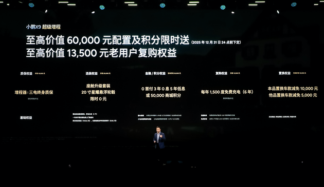 小鹏X9超级增程上市，售价30.98万元起