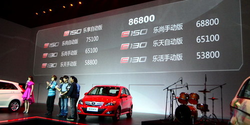 5.38-8.68万元 北京汽车E系列正式上市