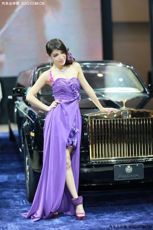 美车致 香车美女 劳斯莱斯车模