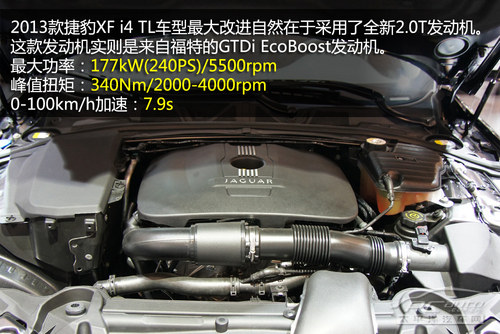 发动机是亮点 静态体验2013款捷豹XJ/XF