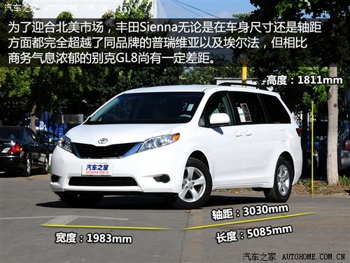  丰田(进口) Sienna 2011款 2.7L 两驱自动型