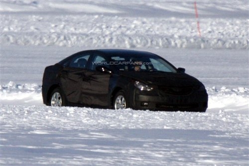 2010款现代索纳塔原型车 在瑞士谍照曝光 