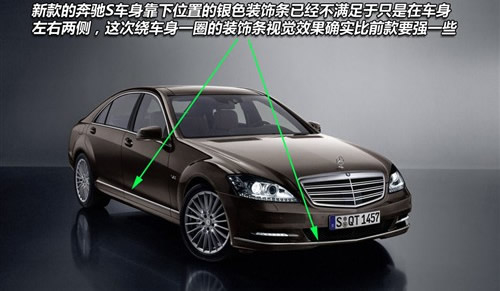 推出混合动力车型 官图解析2010奔驰S级