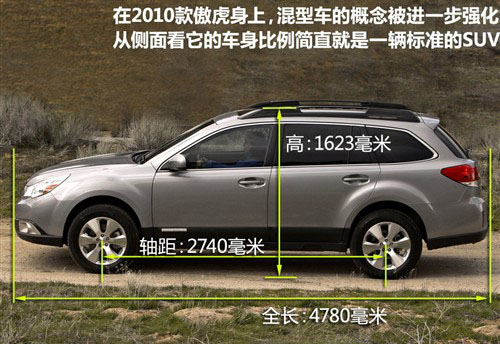 更“混”的造型 图解2010款斯巴鲁傲虎