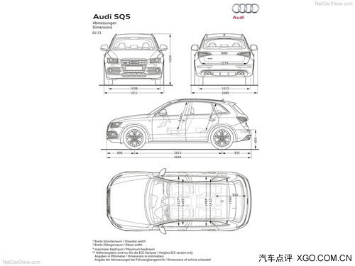 于底特律车展首发 奥迪SQ5车型官图发布