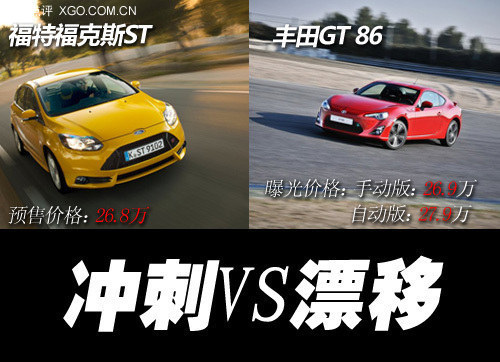 丰田GT86 VS福特福克斯ST