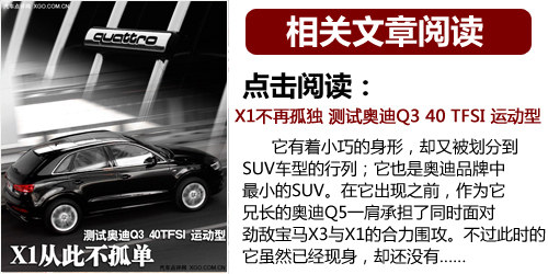 保持一贯水准 试驾国产奥迪Q3 35TFSI