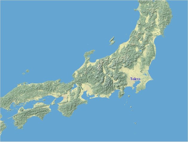 日本山脉分布图片
