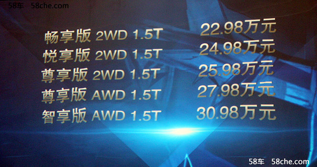 广汽讴歌CDX上市 售22.98-30.98万元