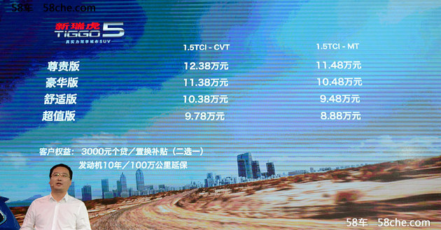 新款瑞虎5购车指南 推荐1.5T自动豪华版