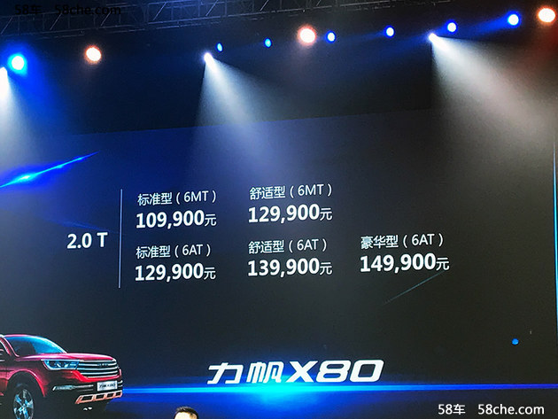 力帆全新X80正式上市 售X.XX-XX.XX万元