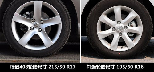 大一号的家用车 标致408对比日产轩逸