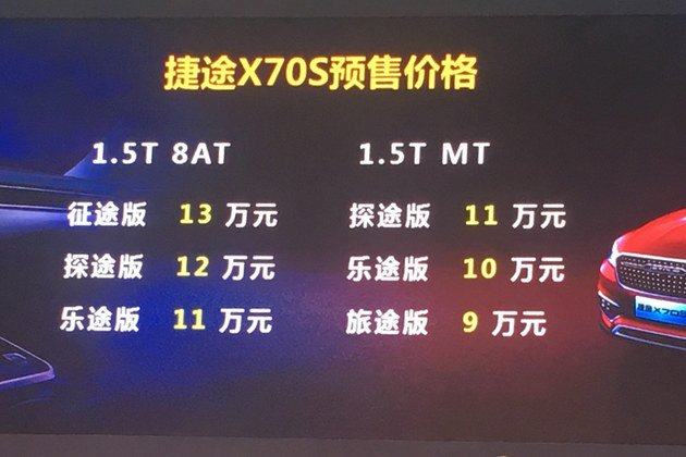 2018广州车展 捷途X70S预售9.00万元起