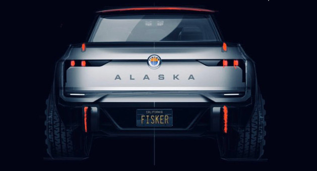 Fisker电动皮卡预告图曝光 或命名Alaska