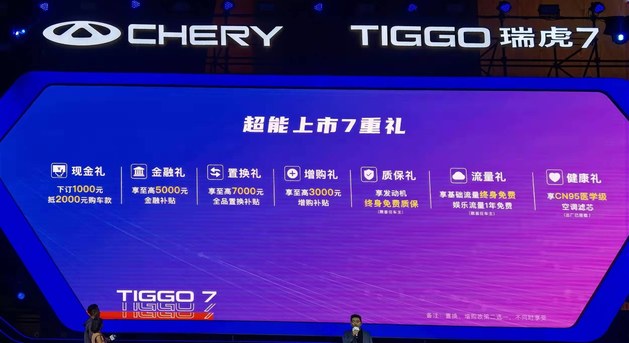 奇瑞新款瑞虎7超能版上市 新增1.5T版本/X.XX万起