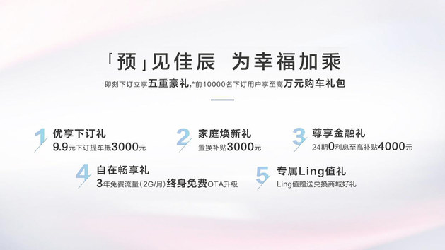 6.98万元起 Ling OS 7座家用车五菱佳辰预售