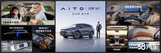 AITO品牌第二款车型：6座SUV问界M7发布