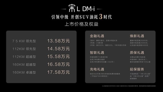 “大宋”来了！宋L DM-i震撼上市13.58万