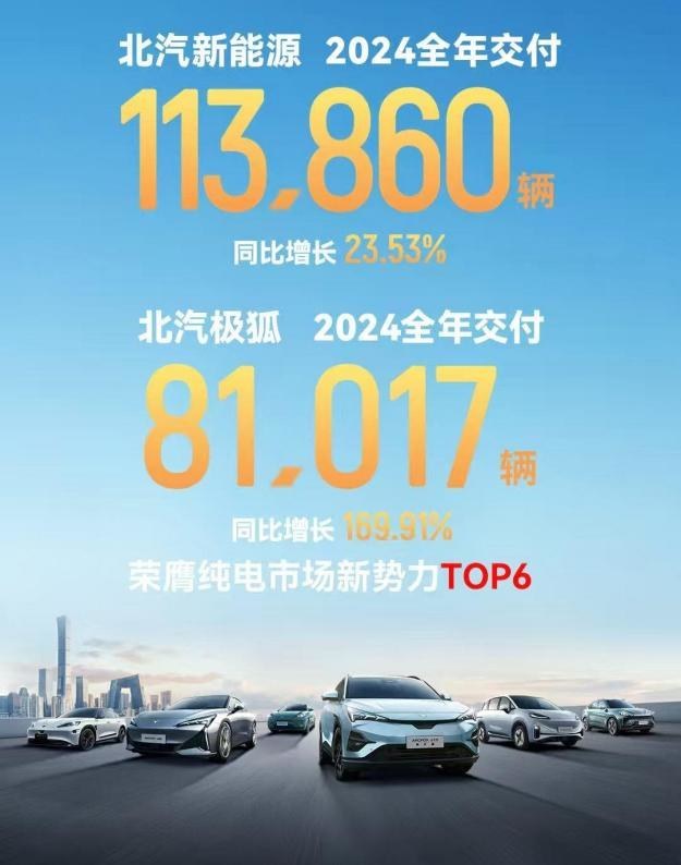 2024年全年销量达成81017台 逆势翻盘