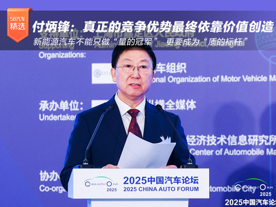 付炳锋：新能源车不能只做“量冠军” 更要做“质标杆”