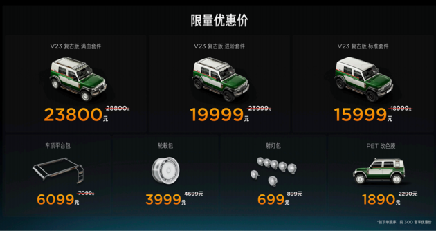 时光淬炼新经典 iCAR V23复古版开启原厂改装新时代