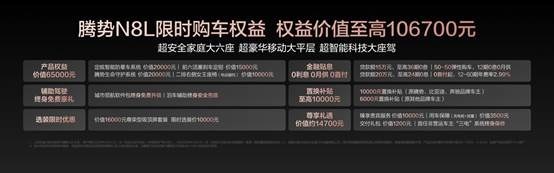 29.98万元-32.98万元！大六座安全豪华SUV腾势N8L正式上市