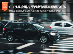 崔东树：1-10月中国占世界新能源车份额68%