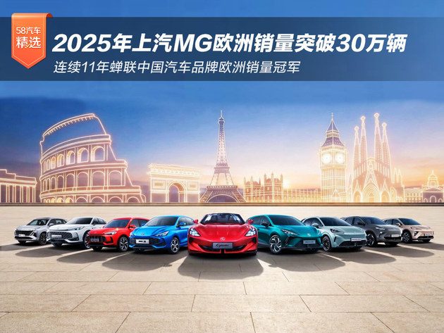 2025年上汽MG欧洲销量突破30万辆