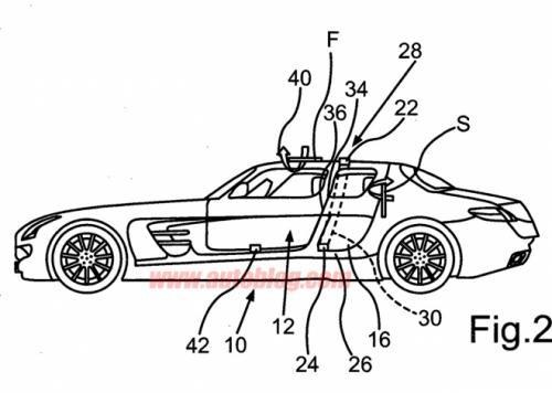 奔驰SLS AMG四门版专利图曝光